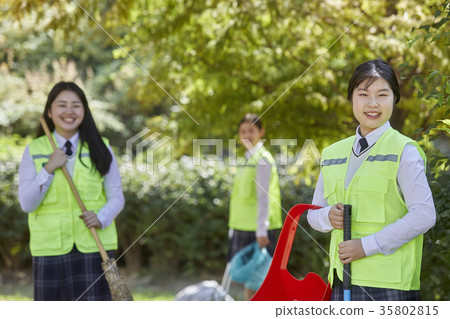 High school student, environmental protection High school student, environmental protection 35802815