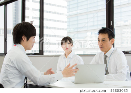 Meeting business scene 35803085