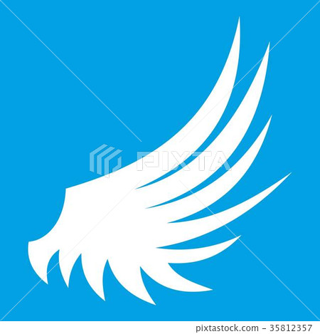 Wing icon white - Stock Illustration [35812357] - PIXTA