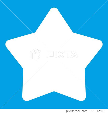 Star icon white 35812410