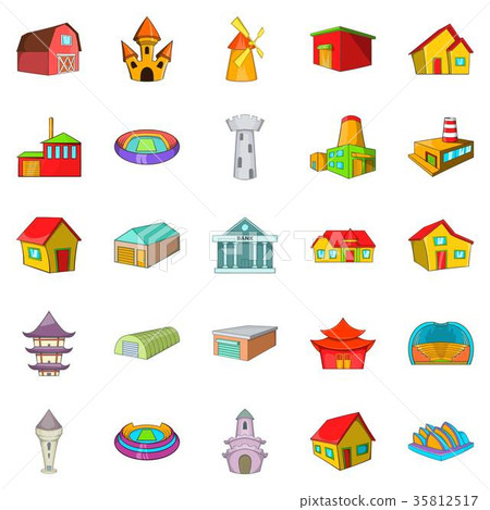 Frame icons set, cartoon style Frame icons set, cartoon style 35812517