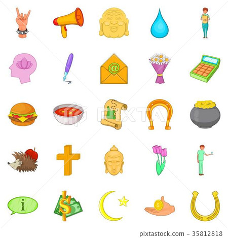 Mercy icons set, cartoon style - Stock Illustration [35812818] - PIXTA