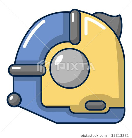 Tape measure icon, cartoon style 35813281