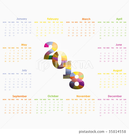 2018 Calendar Template. 2018 Calendar Template. 35814558