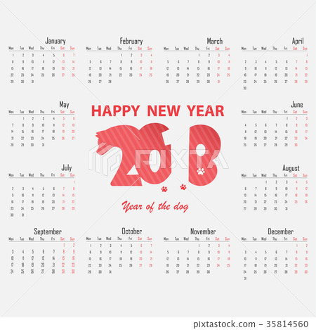 2018 Calendar Template. 2018 Calendar Template. 35814560