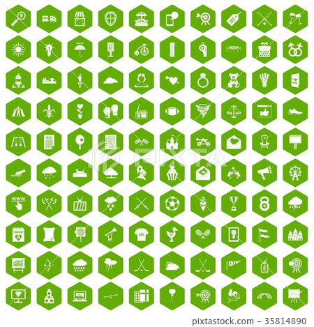 100 arrow icons hexagon green 100 arrow icons hexagon green 35814890