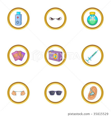 Hitman set, cartoon style 35815529