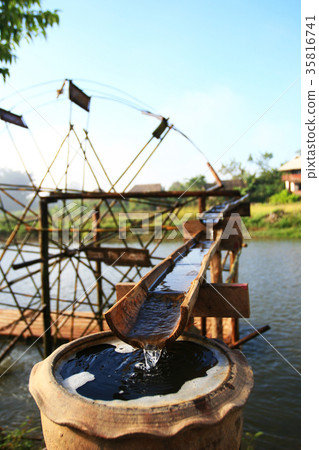 Bamboo Water Wheel Bamboo Water Wheel 35816741