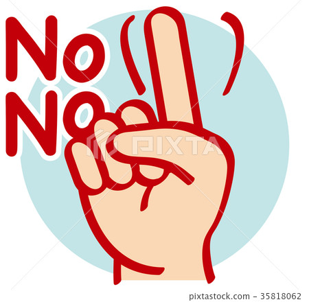 Hand sign _ finger character _ NO 35818062