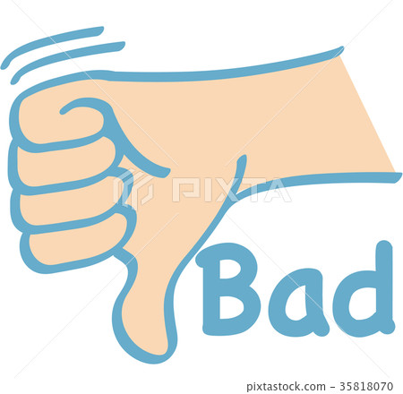 手勢_手指字母_壞 35818070