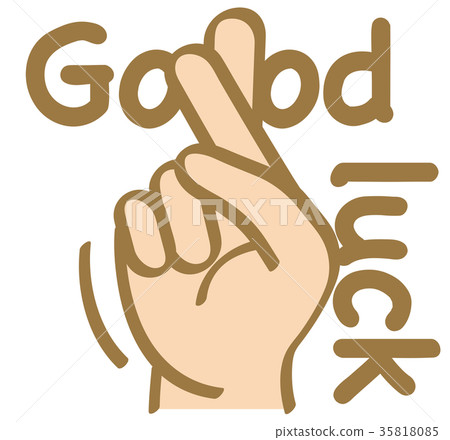 Hand Signs_Finger Letters_祝你好運 Hand Signs_Finger Letters_祝你好運 35818085