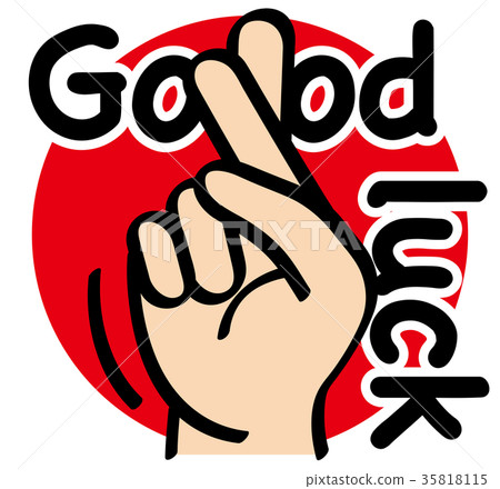 Hand Signs_Finger Letters_Good luck 35818115