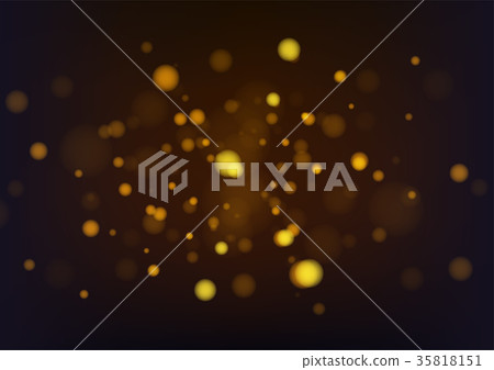 Gold abstract bokeh background 35818151