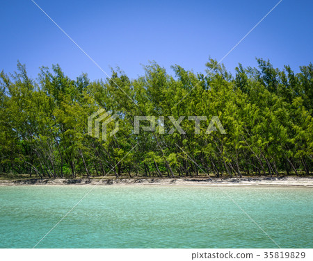 Seascape with turquoise water at sunny day 35819829