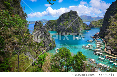 Seascape of Coron Island, Philippines 35820214