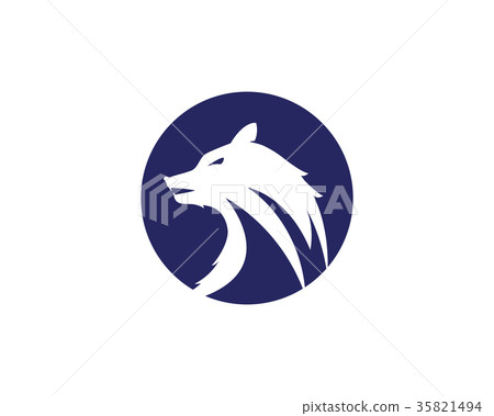 Wolf Logo Template Vector Stock Illustration 35821494 Pixta
