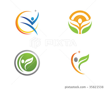 Human character logo sign 35821538
