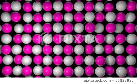 Abstract background with realistic 3d spheres - Stock Illustration ...