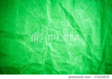 Green vignette crumpled paper. 35826650