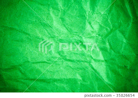 Green vignette crumpled paper. 35826654