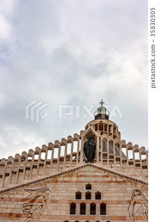 Facade of Basilica of the Annunciation, Nazareth Facade of Basilica of the Annunciation, Nazareth 35830305