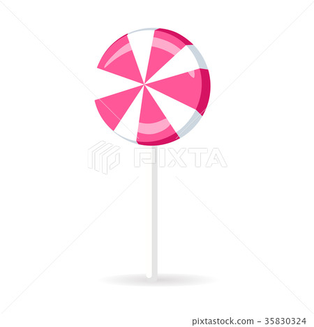Swirl Spiral Lollipop Candy Isolated Sweet Vector Swirl Spiral Lollipop Candy Isolated Sweet Vector 35830324