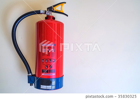 Red fire extinguisher Red fire extinguisher 35830325