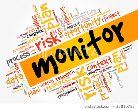 MONITOR word cloud - Stock Illustration [35830785] - PIXTA