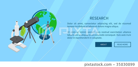 Research Template Banner with Scientific Tools Research Template Banner with Scientific Tools 35830899