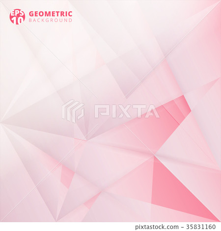 Abstract Lowpoly vector on pink color background - Stock Illustration ...