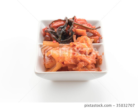 Chinese cabbage, squid and radish kimchi 35832707
