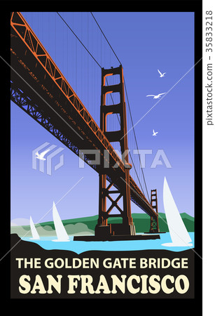 The golden gate bridge, San Francisco 35833218