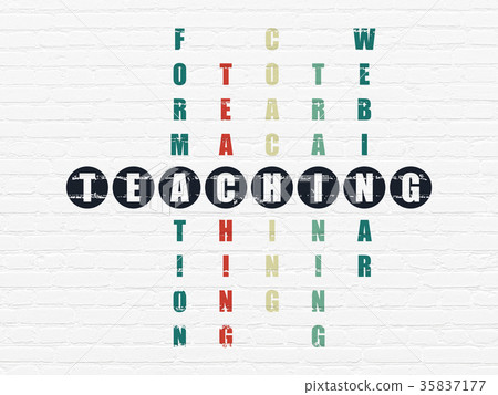 Education concept: Teaching in Crossword Puzzle 35837177