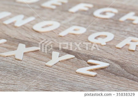 ABC on the wooden background ABC on the wooden background 35838329