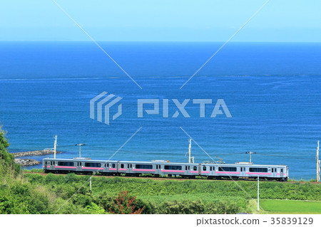 Summer Sea of Japan and Uetsu Line (E701 series) 35839129