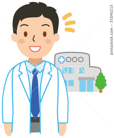 Small hospital and doctor Small hospital and doctor 35840215