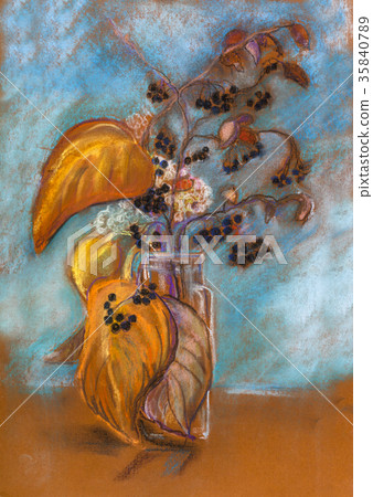 Autumn bouquet in vase Autumn bouquet in vase 35840789