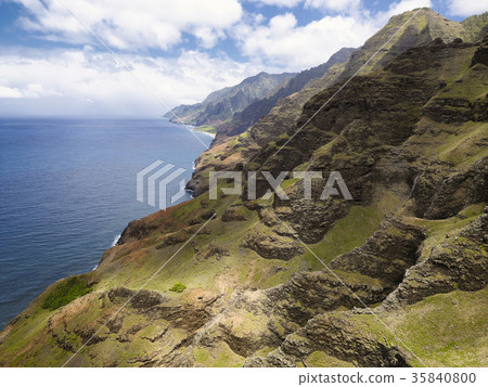 Aerial views of the Na Pali Coast, Kauai, Hawaii Aerial views of the Na Pali Coast, Kauai, Hawaii 35840800
