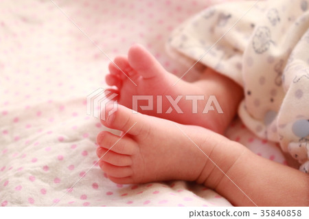 Newborn's foot 35840858