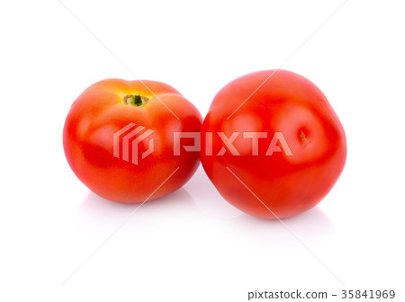 Fresh tomatoes on white background 35841969