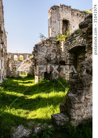 Ruins of old fortress in Chortkiv, Ukraine 35841974