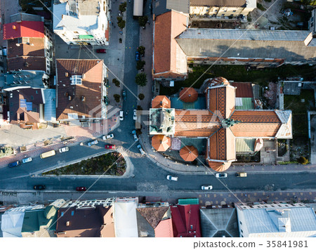 Top view from drone to dominican church Top view from drone to dominican church 35841981