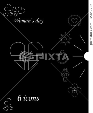 I love you womens doodle 6 icon in set of womens 35842726
