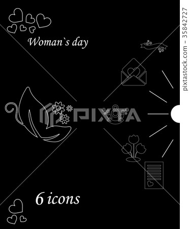I love you womens doodle 6 icon in set of womens 35842727