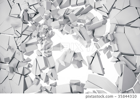 3d rendering cracked earth abstract background 35844310