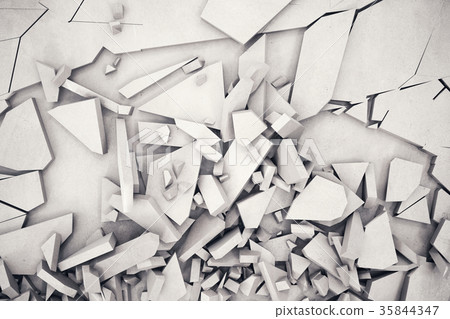 3d rendering cracked earth abstract background 35844347