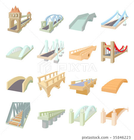 Bridge set icons 35846223