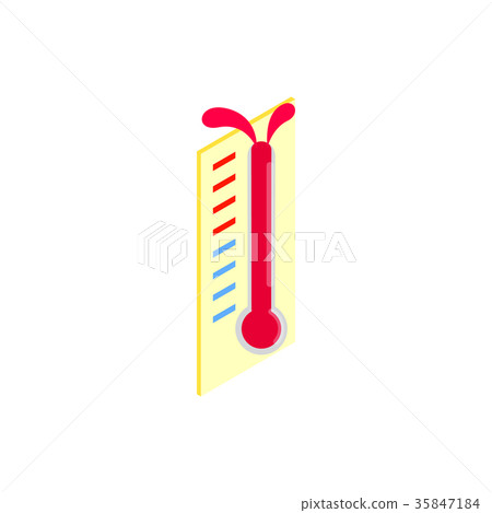 Thermometer icon, isometric 3d style 35847184