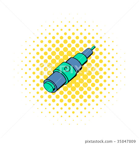 Electronic cigarette atomizer icon, comics style 35847809