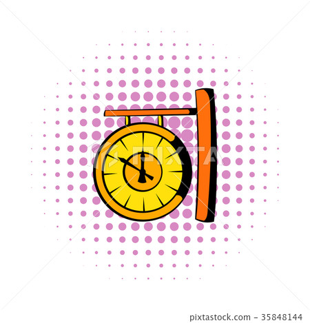 Clock icon in comics style Clock icon in comics style 35848144